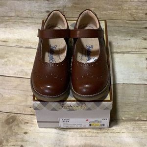 NIB Footmates Lydia Mary Jane style in Cognac - US Kids Size 13
